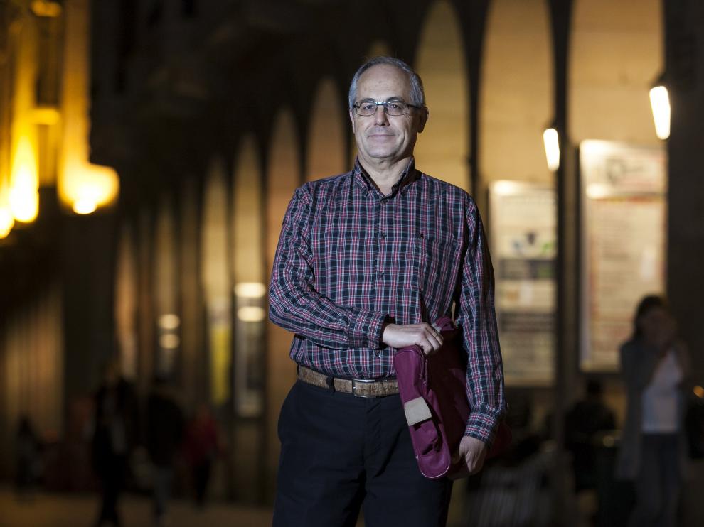 Rafael Nogués, en el paseo de la Independencia de Zaragoza.