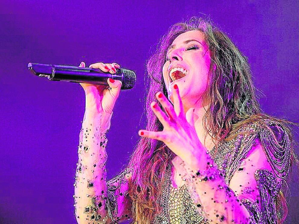 Malú en su concierto del pasado 9 de noviembre en Málaga.