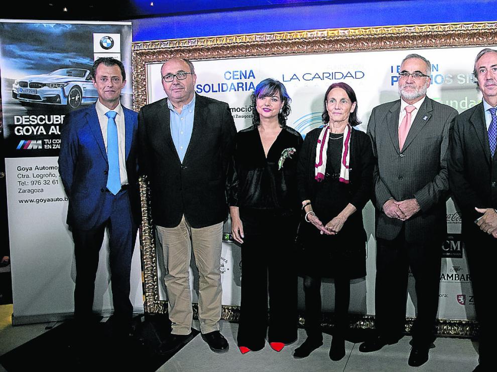 Los galardonados por la Fundación La Caridad.