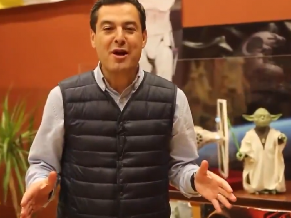 El presidente del PP-A y candidato a la Presidencia de la Junta, Juanma Moreno