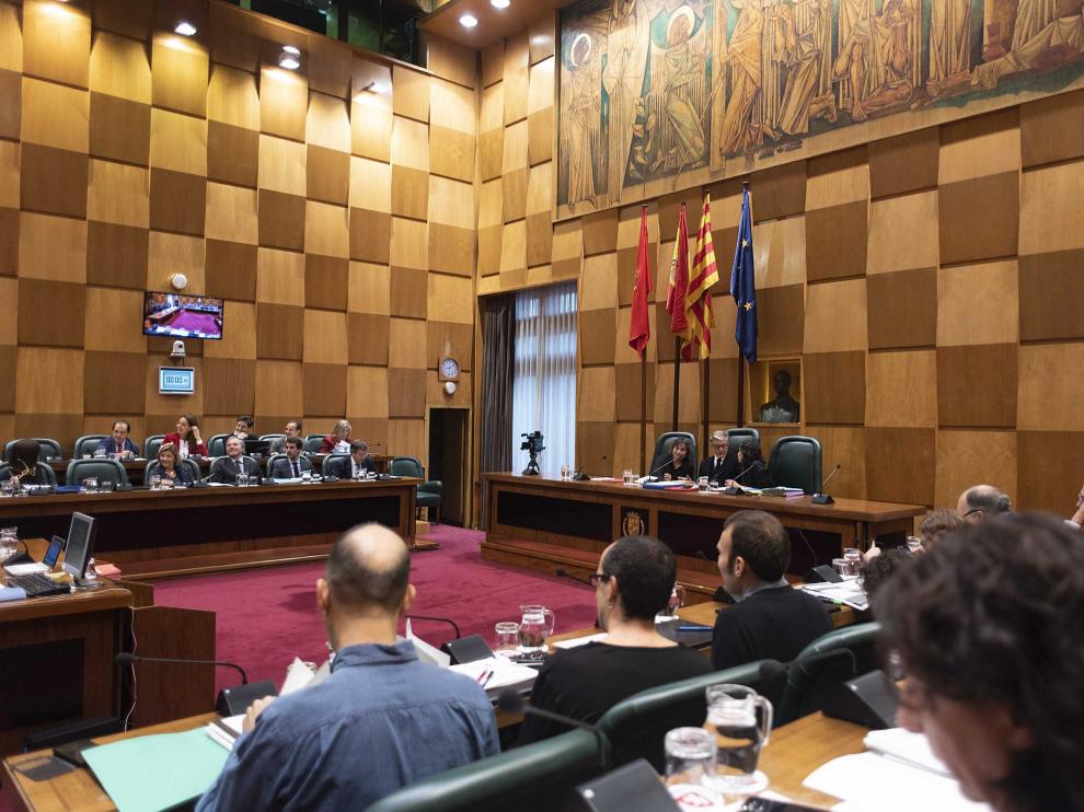 Pleno del Ayuntamiento de Zaragoza.