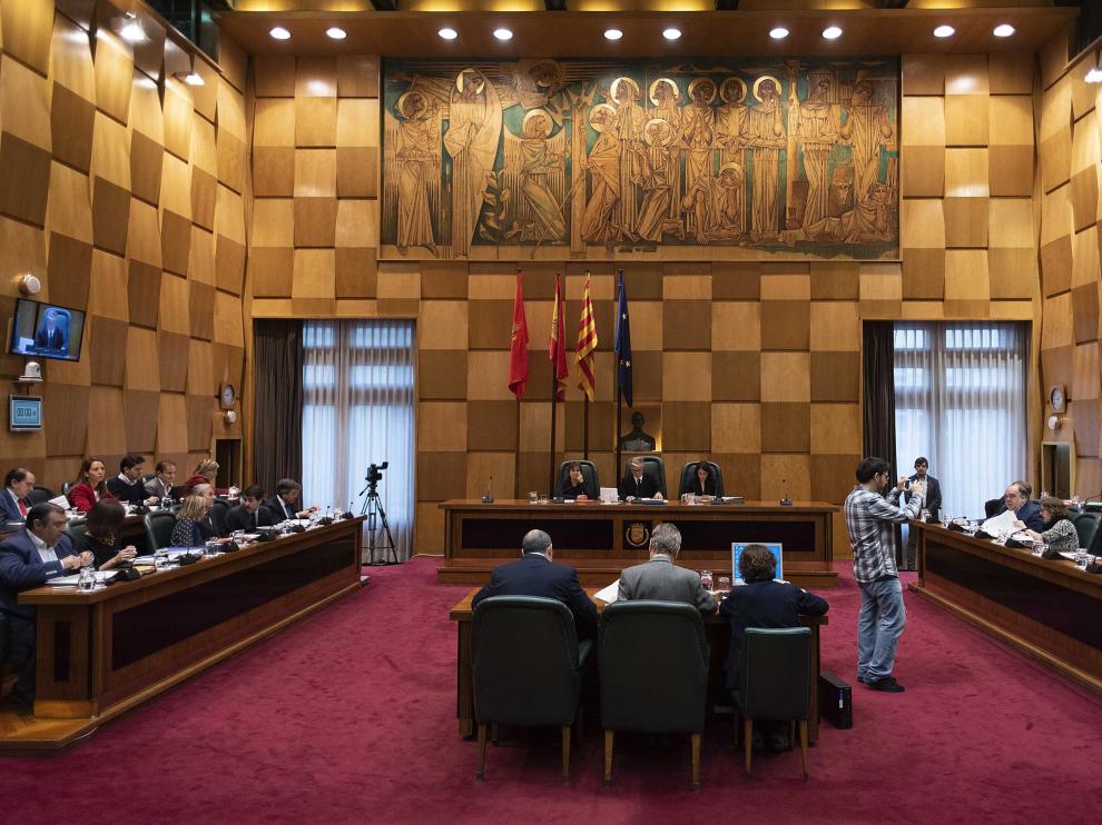 Pleno del Ayuntamiento de Zaragoza.