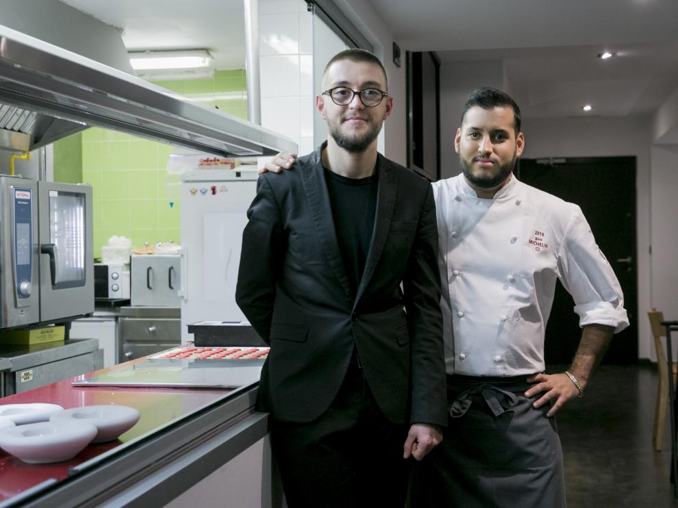 Diego Millán y Ramces González, responsables de Cancook, en Zaragoza.