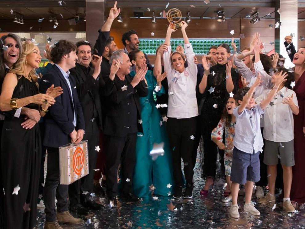 Ona Carbonell tras proclamarse ganadora.
