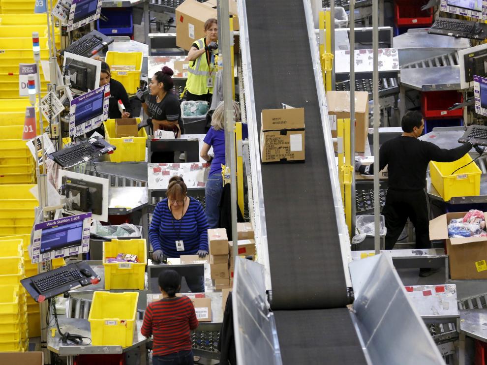 Preparación de pedidos de compras por internet.