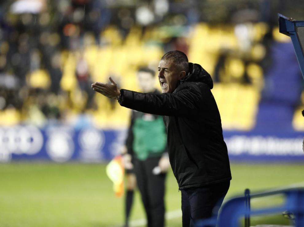 Lucas Alcaraz, este domingo en el partido de Alcorcón, concluido con derrota por 2-0.