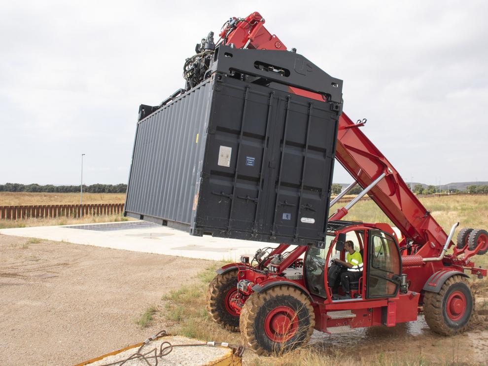 En imagen, una de las carretillas elevadoras que fabrica Up Lifting Vertical