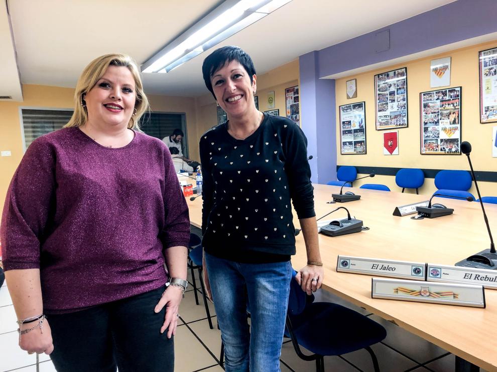 Las candidatas Eva Cerdán y Sara Priego.