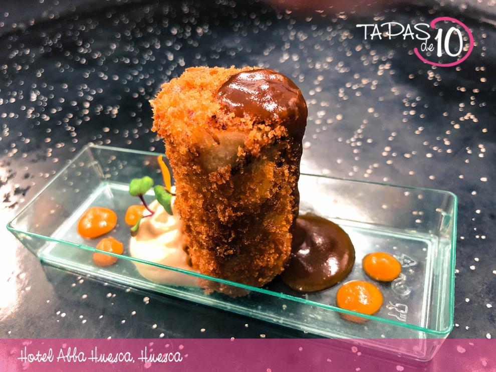 'Mucha pas-ta', del hotel Abba, se ha llevado el premio a la mejor tapa de la Hoya de Huesca