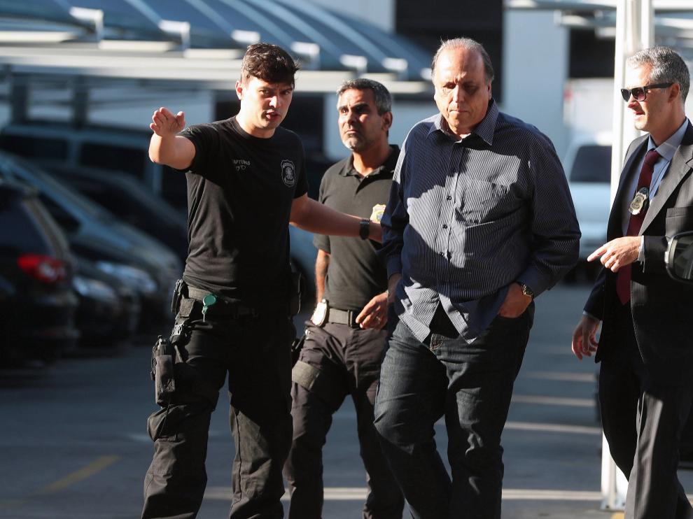 El gobernador de Río de Janeiro, Luis Fernando Pezao, arrestado por corrupción.