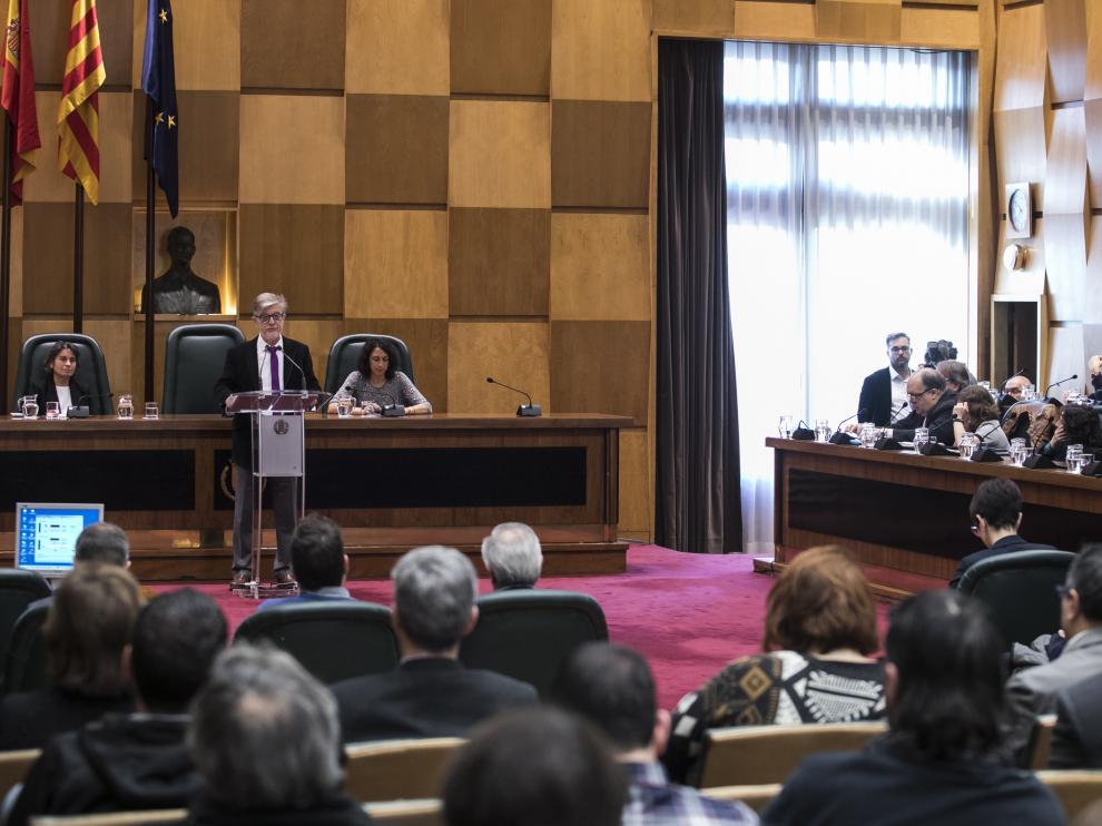 Debate sobre el Estado de la Ciudad en el Ayuntamiento de Zaragoza.