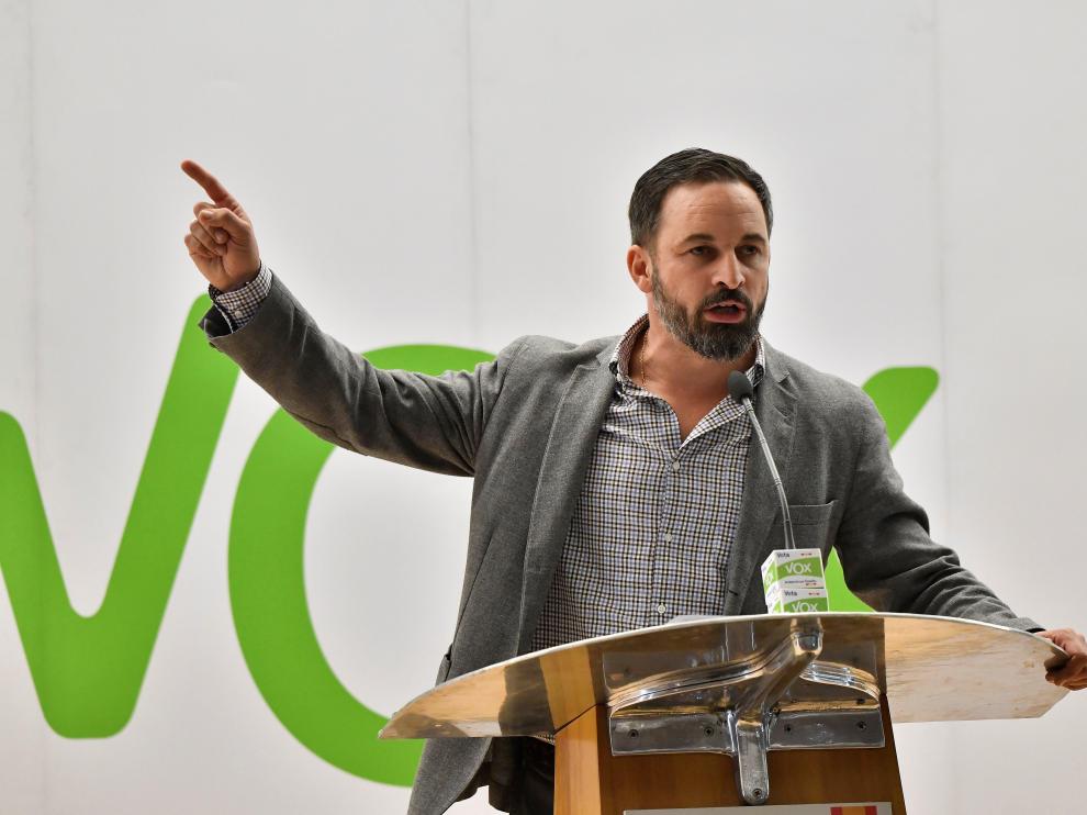 El presidente de VOX, Santiago Abascal.