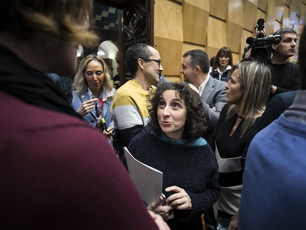 Arantza Gracia, en el debate de la ciudad de este jueves