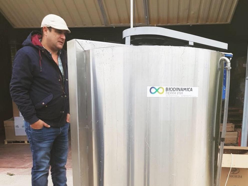 Ángel Amurrio, de Biodinámica Tierra Viva, asesora a Bodegas Tempore.