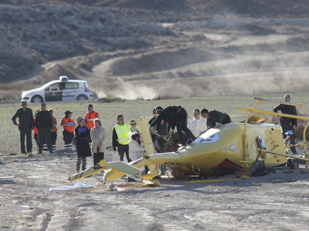 Imagen del accidente de Alcorisa.