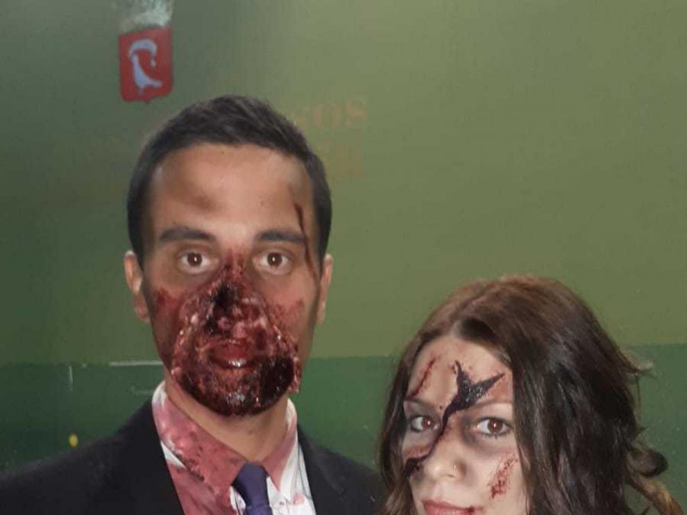 Laura y Marcos se conocieron hace año y medio en una Survival Zombie en Alfamén