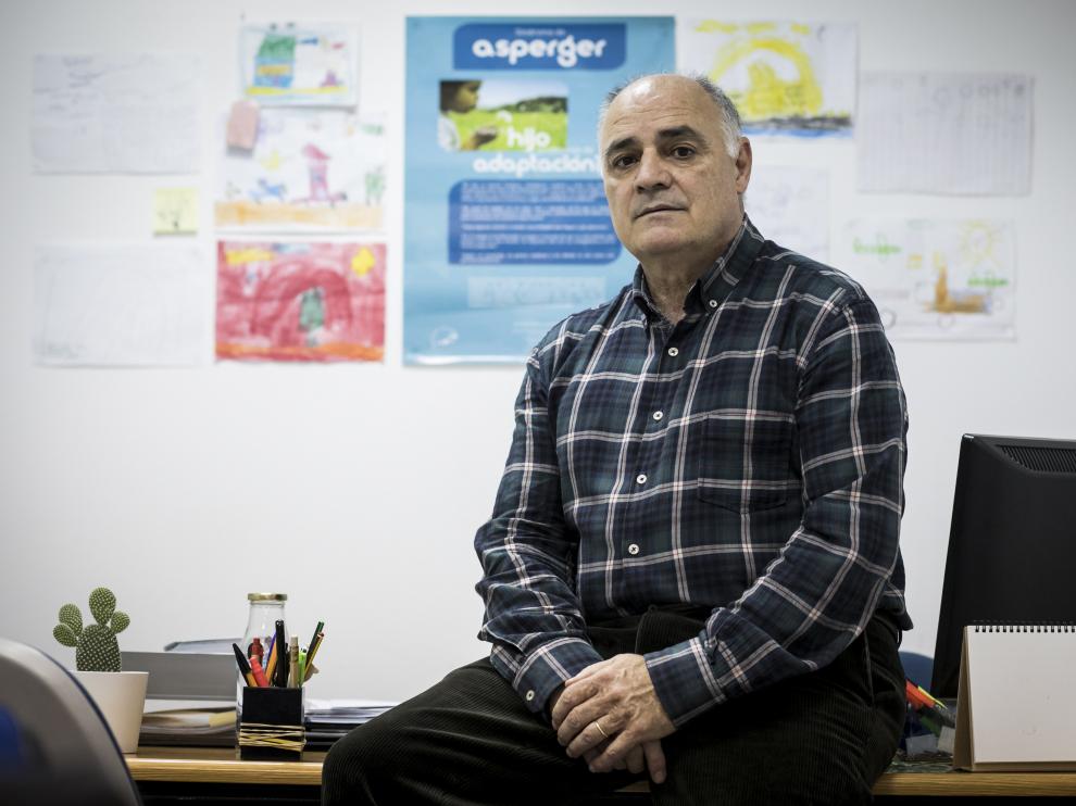 Rafael Calvo, presidente de Asperger Aragón, en Zaragoza