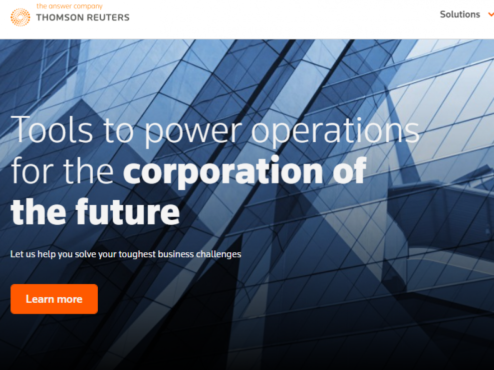 Página web de Thomson Reuters.