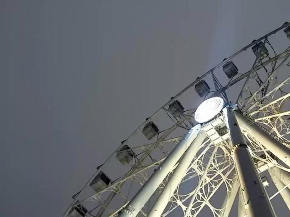 La noria ya gira en Zaragoza