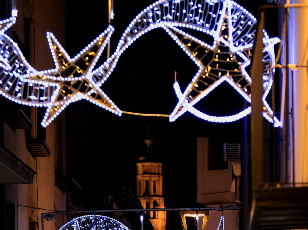 Este año se han invertido 5.300 euros en la iluminación navideña.