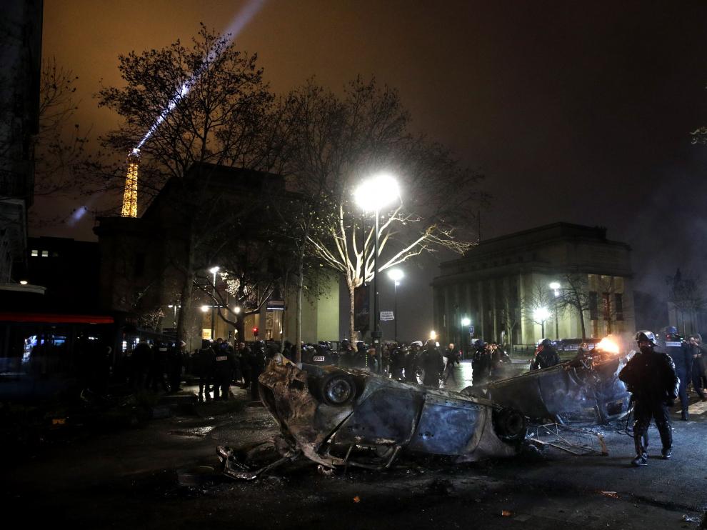 Las últimas protestas de los "chalecos amarillos" en París ocasionaron graves disturbios.