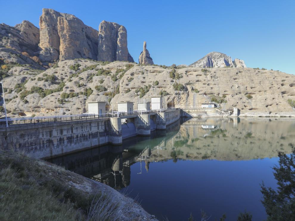 Casi el 90% del agua que llega a la red de Huesca procede del embalse de Vadiello, que ahora está al 85% de capacidad