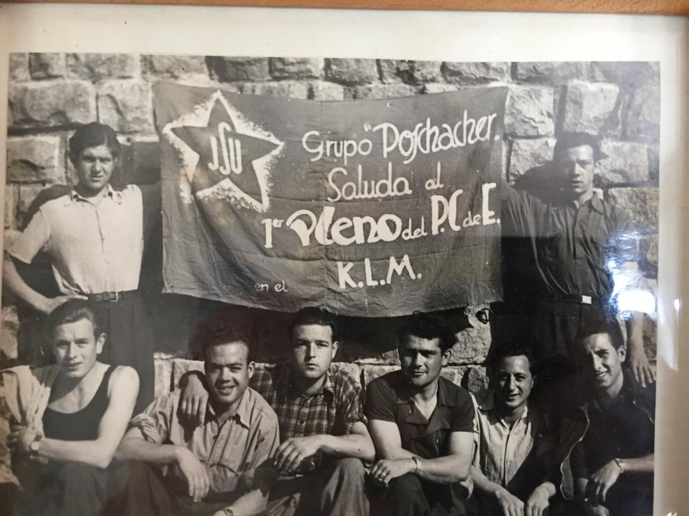 Grupo Poschacher de deportados españoles en Mauthausen.