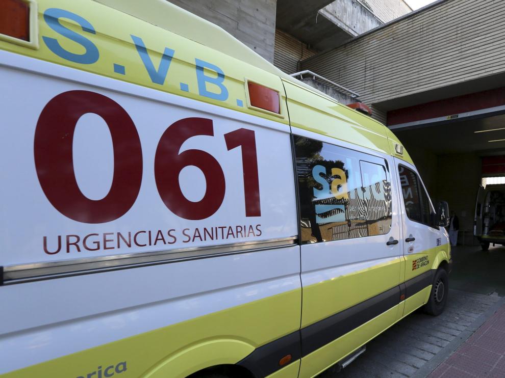 Imagen de archivo de la uvi móvil con base en el hospital San Jorge de Huesca