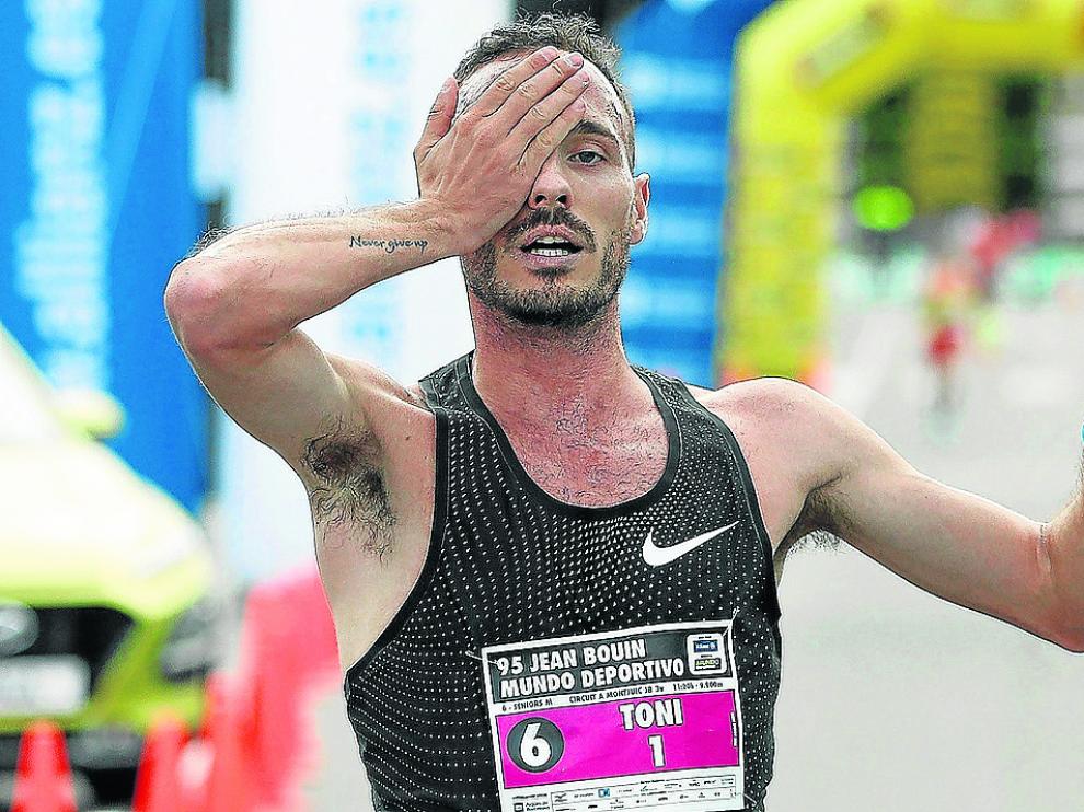 Toni Abadía en la Jean Bouin de Barcelona.