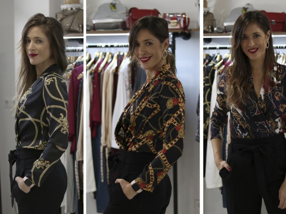 Estampados icónicos en blusas para esta Navidad.
