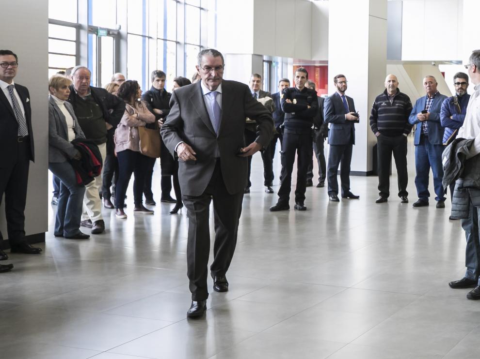 El exgerente de Plaza Ricardo García Becerril entrando a la sala de vistas en una foto de archivo.