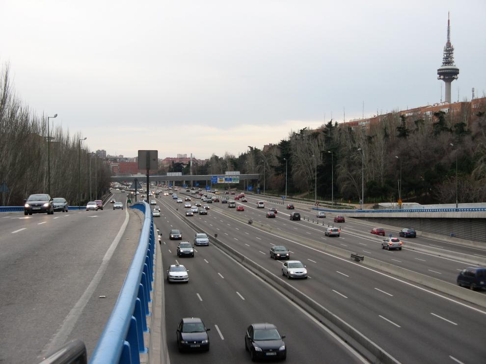 La M-30 de Madrid.