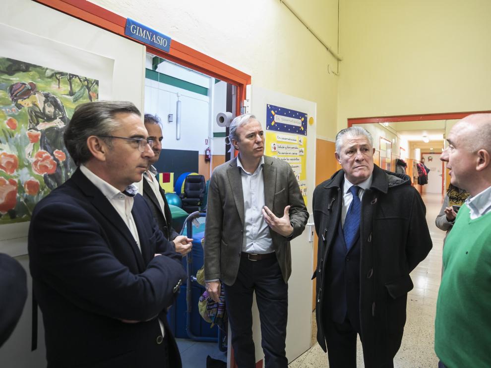 Beamonte en su visita a Atades.