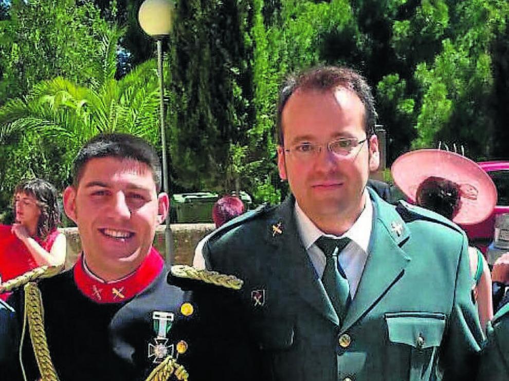 Los guardias civiles asesinados Víctor Romero y Víctor Caballero.