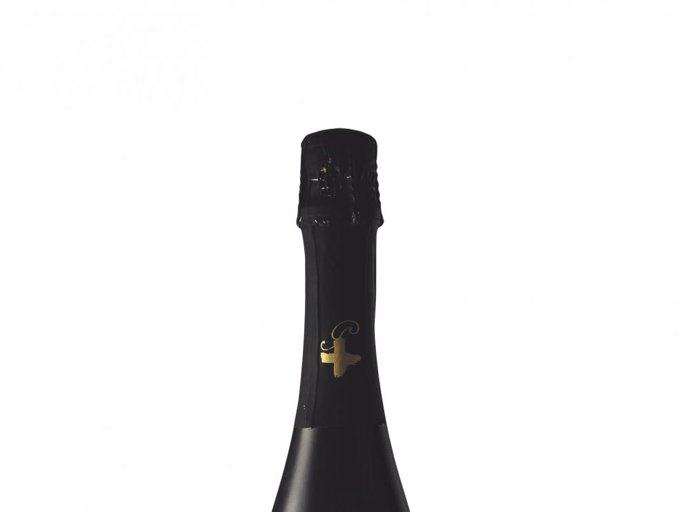 Cava particular Blanc de Noirs elaborado en Cariñena.
