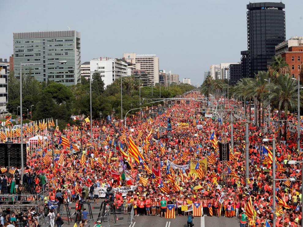 11 DE SEPTIEMBRE. Manifestación independentista por la Diada Foto