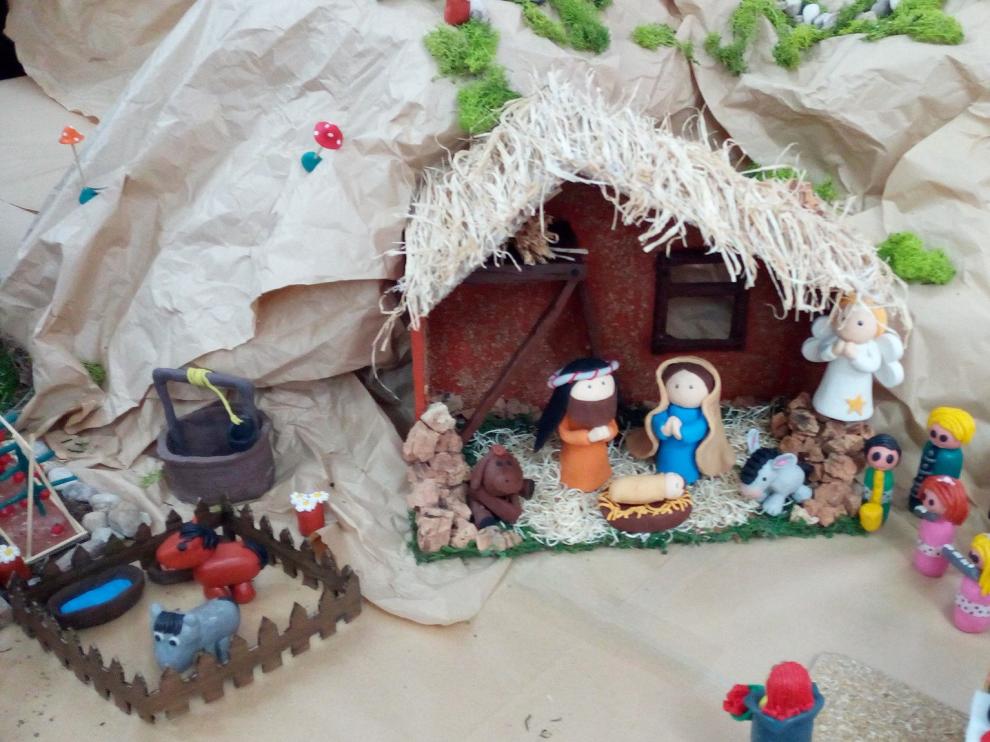 El portal de Belén de Fuentes de Jiloca es de plastilina.