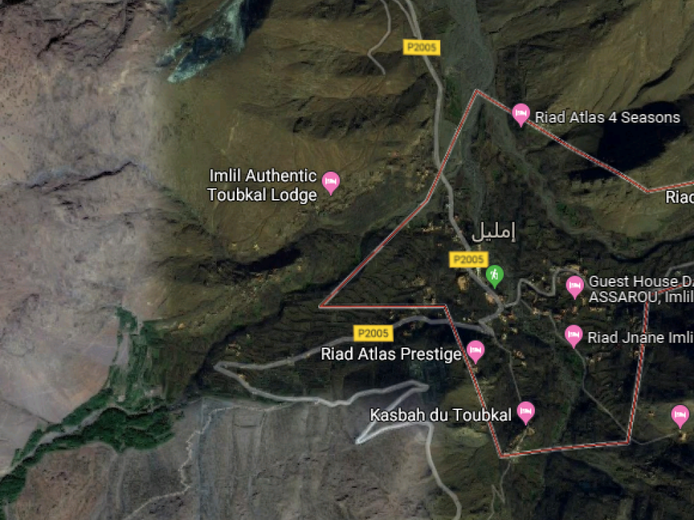 Las turistas asesinadas fueron encontradas a unos 10 kilómetros de Imlil, en dirección del monte Toubkal.