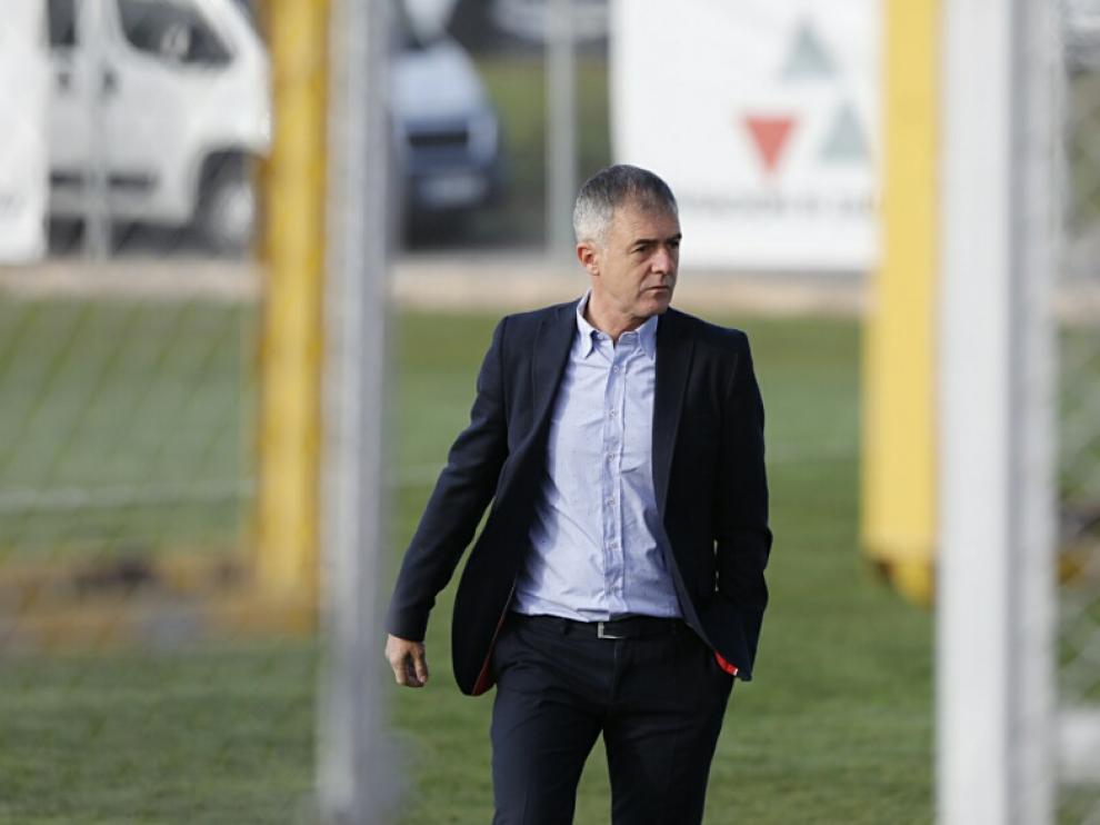 Lucas Alcaraz, en su última visita a la Ciudad Deportiva.