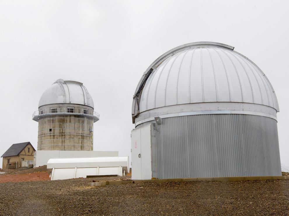 Exterior de la Observatorio de Javalambre en el pico del Buitre en Teruel.
