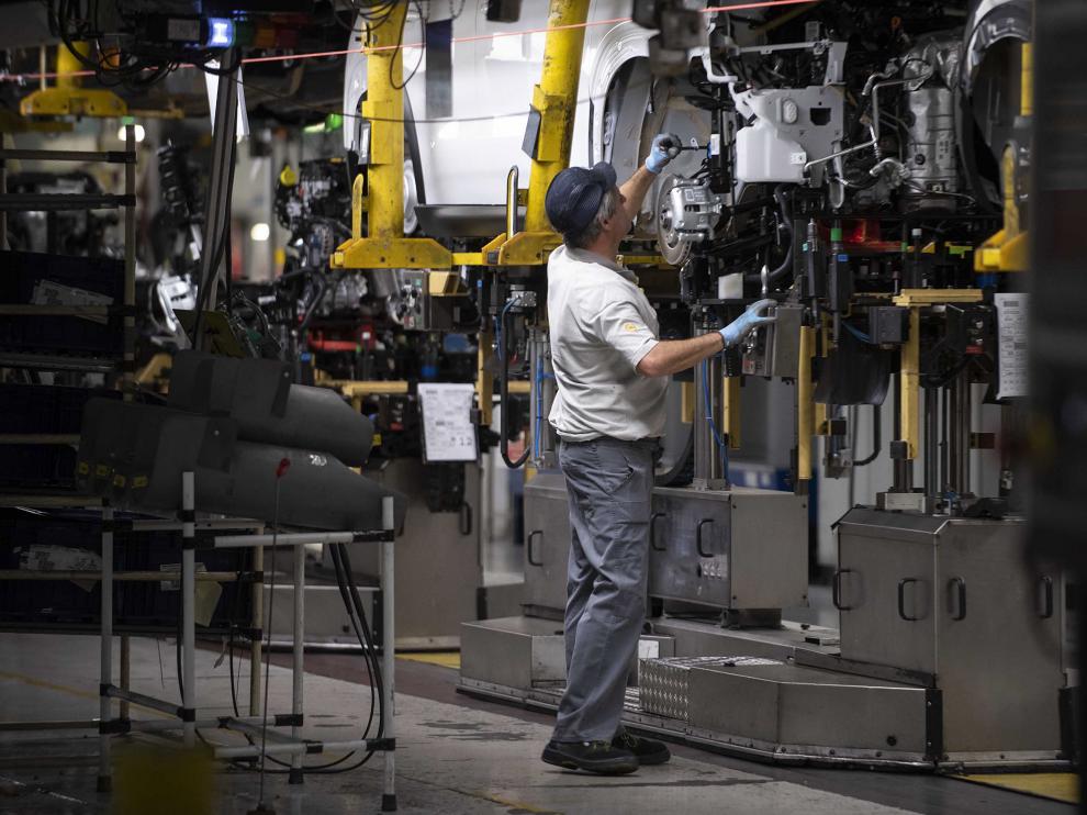 Interior de las instalaciones de la planta de PSA en Figueruelas