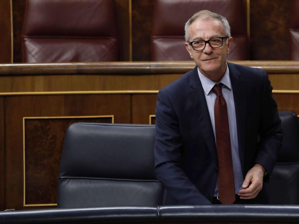 El ministro de Cultura y Deporte, José Guirao, durante su intervención en la última sesión de control al Ejecutivo del año.