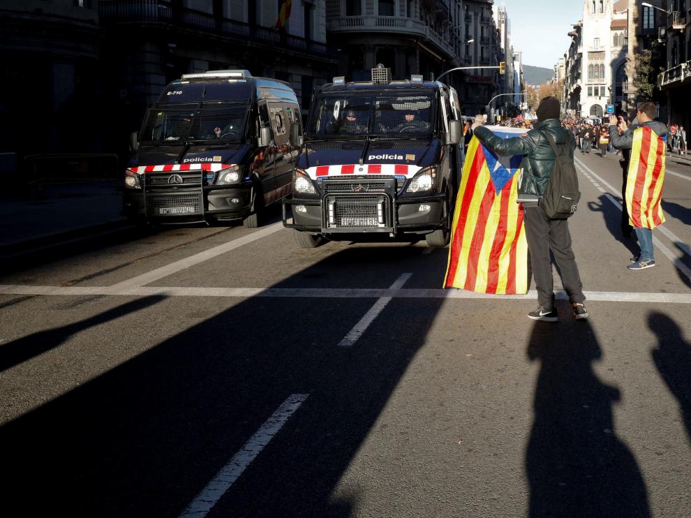 Manifestaciones en Barcelona con motivo del 21-D-