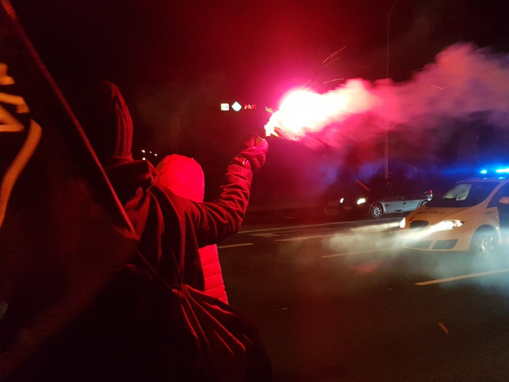 Los CDR difunden fotografías de sus acciones de protesta en las redes sociales