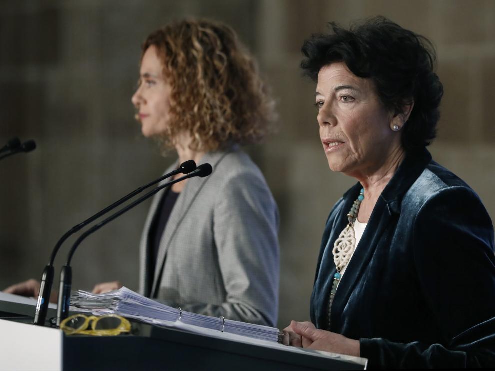 La ministra portavoz del Ejecutivo, Isabel Celaá.