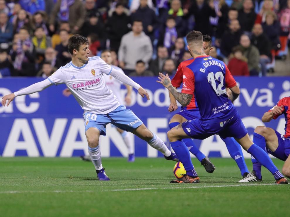 Momento del Real Zaragoza-Extremadura