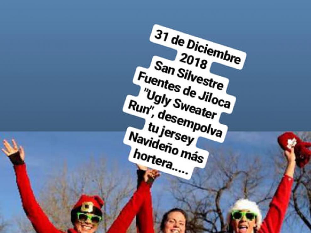 Los vecinos de Fuentes de Jiloca celebrarán la 'Ugly Sweater Run' el próximo 31 de diciembre.