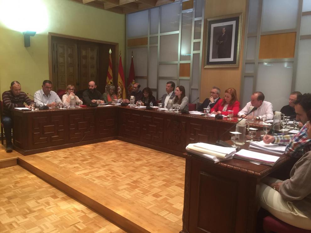 Pleno en el Ayuntamiento de Jaca.
