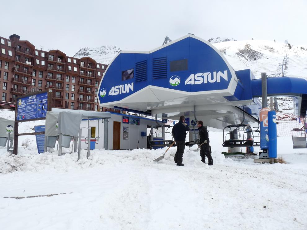 En el valle del Aragón solo ha podido abrir Astún