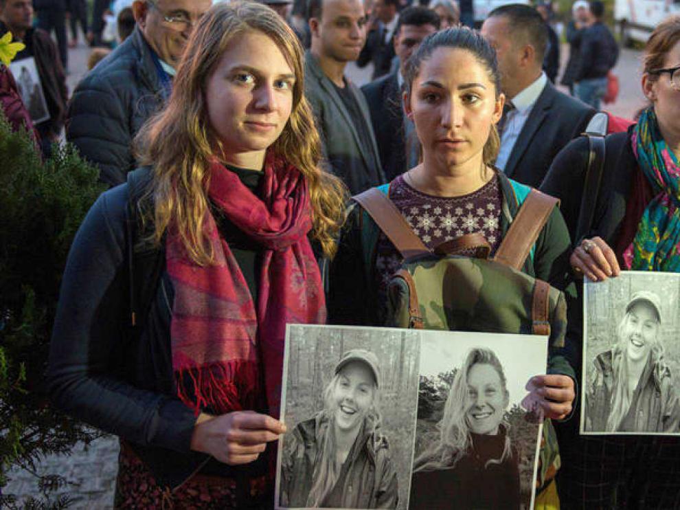 Homenaje a las dos turistas asesinadas en Marruecos